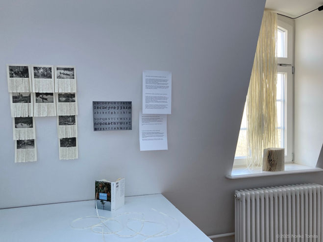 'Spelling Patterns: Weaving in Disappearing Languages', was presented by Japanese textile fiber artist Noriko Tomita, at Open Solitude Winter 2025, organized by Akademie Schloss Solitude, Stuttgart, Germany.
