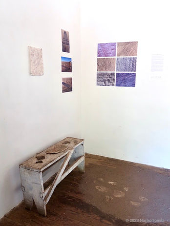"Desert 23°S" in the Atacama Desert organized by La Wayaka Current, 2023 / fiber artist Noriko Tomita / ファイバーアート 富田紀子