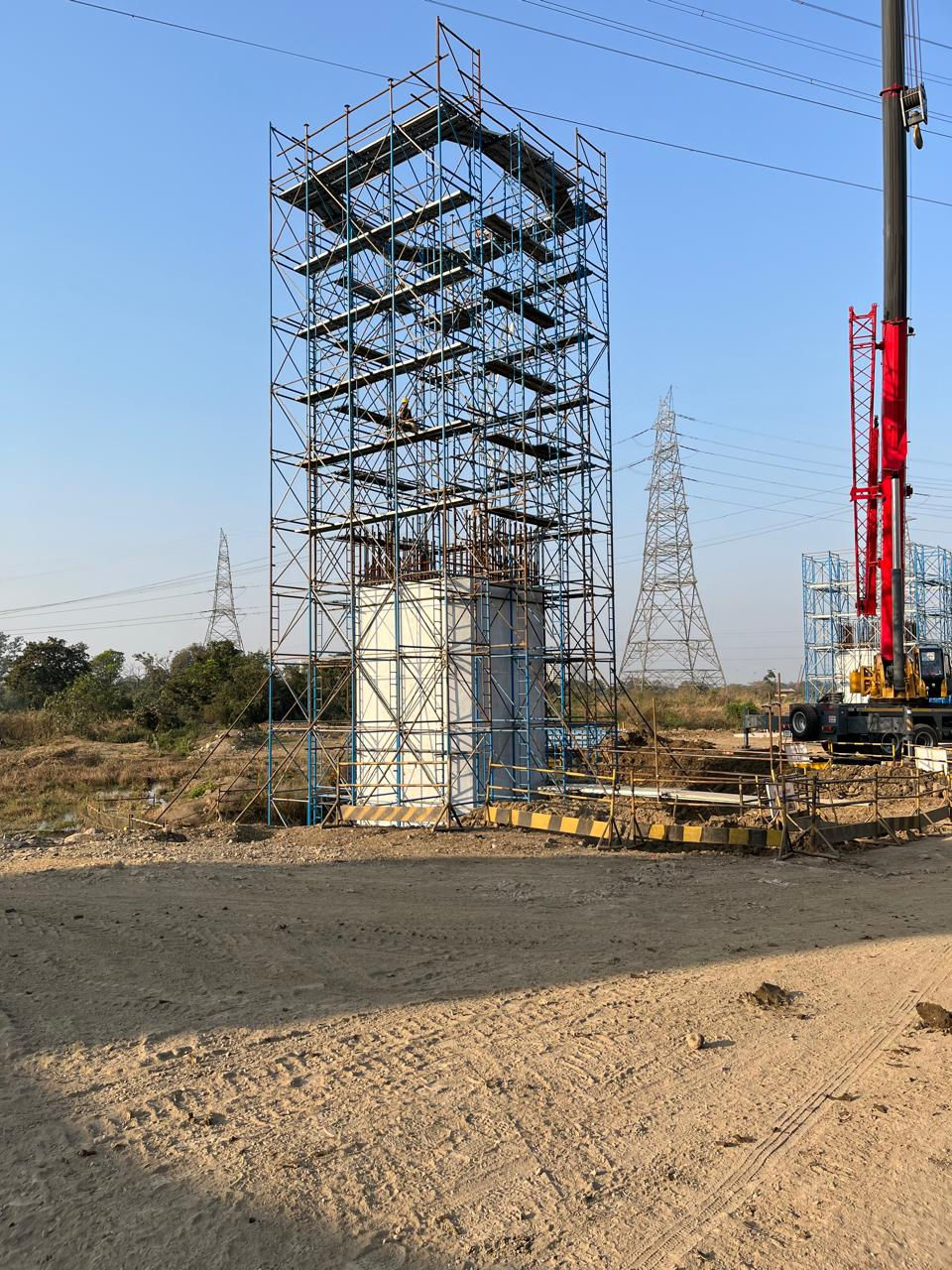 Under construction bullet train at Shilphata Region