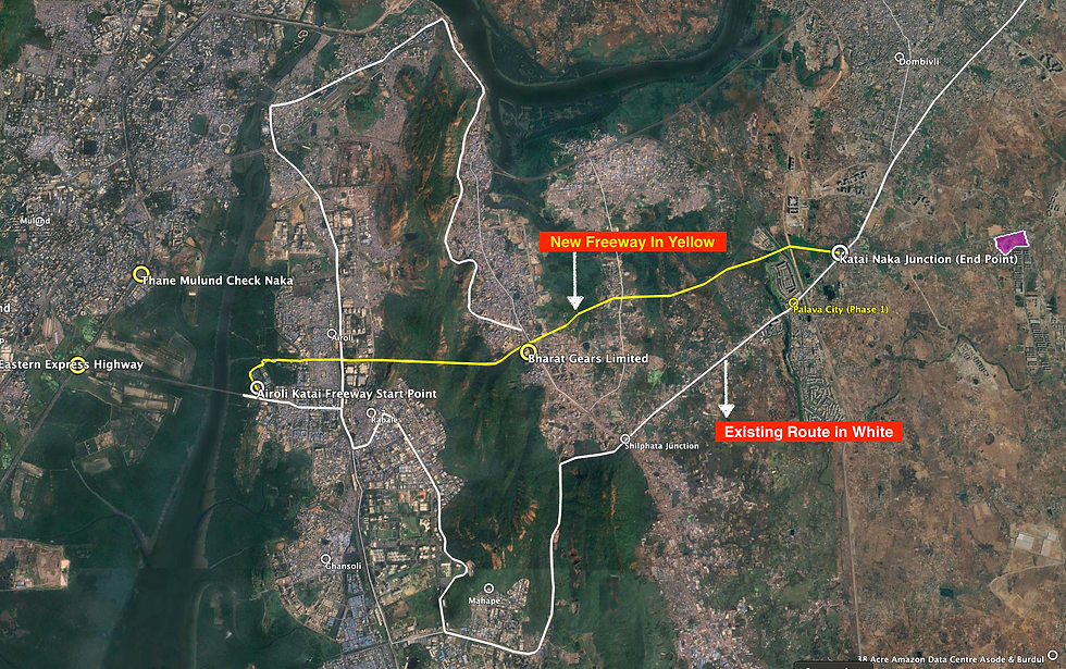 Airoli Katar Freeway Route