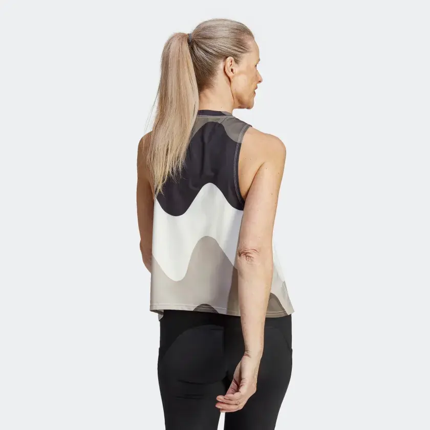 Thumbnail: Woman Running ADIDAS X MARIMEKKO RUN ICONS 3 BAR LOGO RUNNING TANK TOP