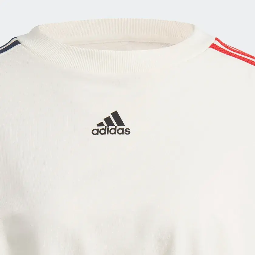 Thumbnail: Women • Sportswear  1 3-STRIPES SWEATSHIRT WITH CHENILLE FLOWER PATCHES