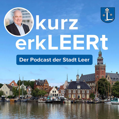 Podcast Cover kurz ErkLEERt, der Podcast der Stadt Leer
