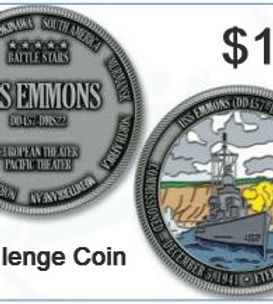 USS Emmons Challenge Coin | ussemmons
