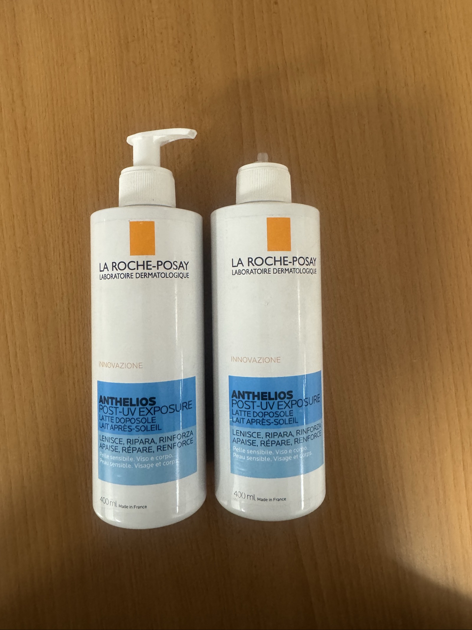 Lot de 2 laits après-soleil La Roche-Posay Anthelios 400 ml