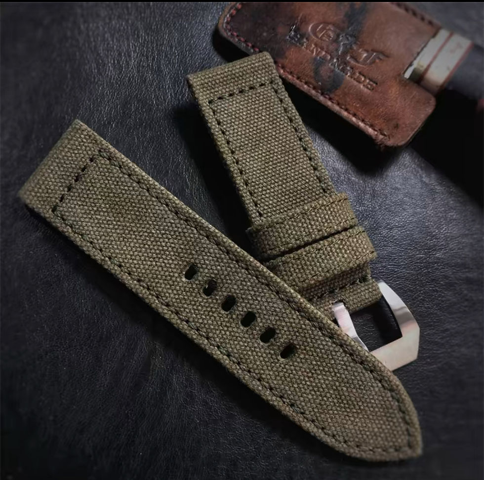 Thumbnail: Hand made custom Leather and Canvas straps (contact for detailes) 