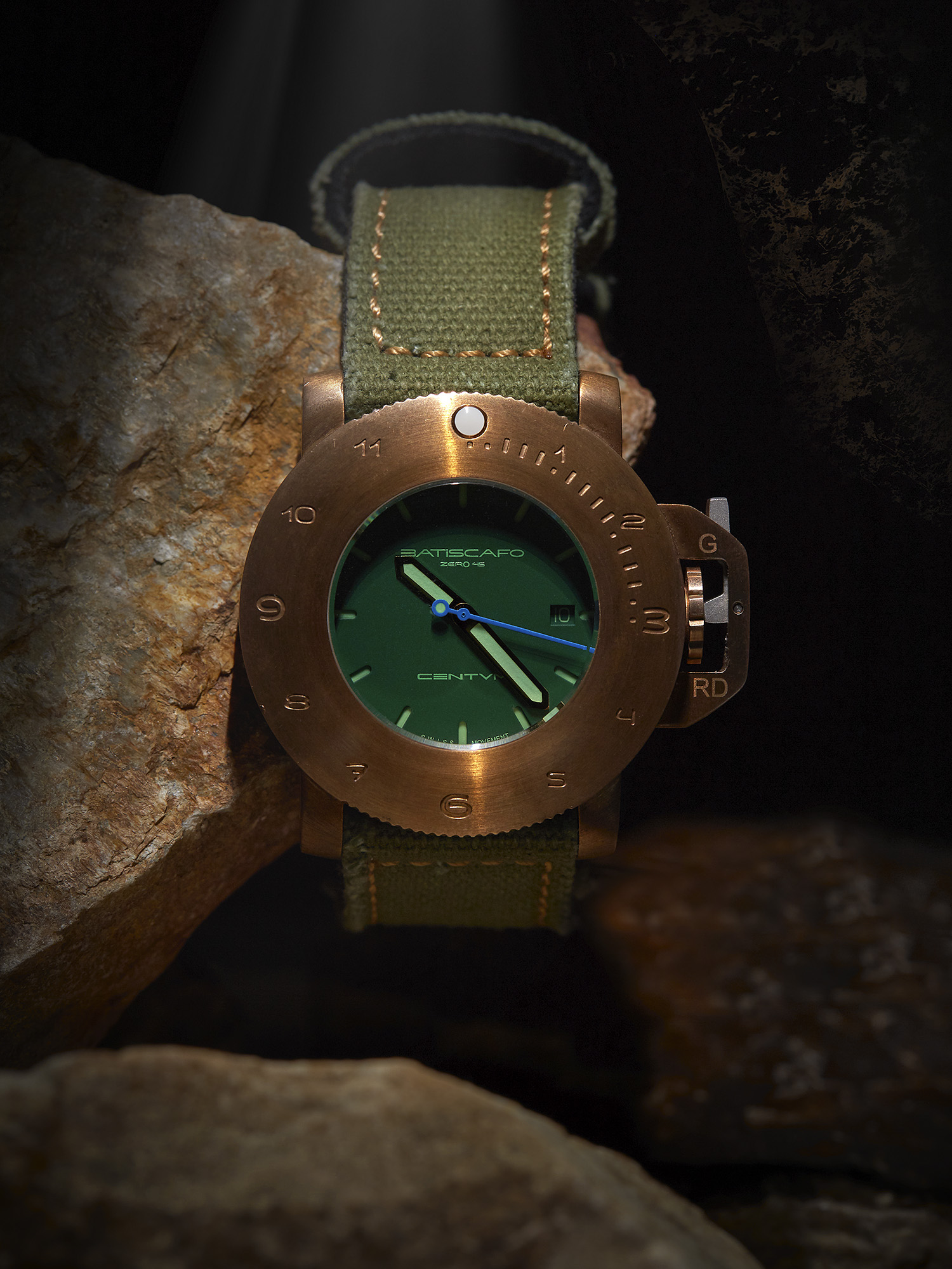 Zero45 Bronze – Swiss ETA 2824 (Military Green)
