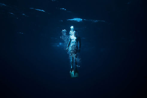 Underwater Diver Silhouette