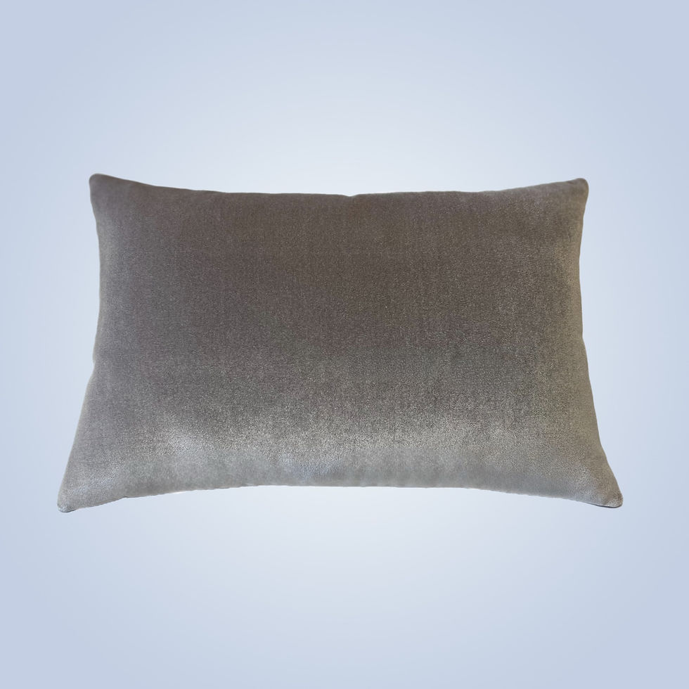 Sohe Studio velvet pillow - black, silver, taupe grey