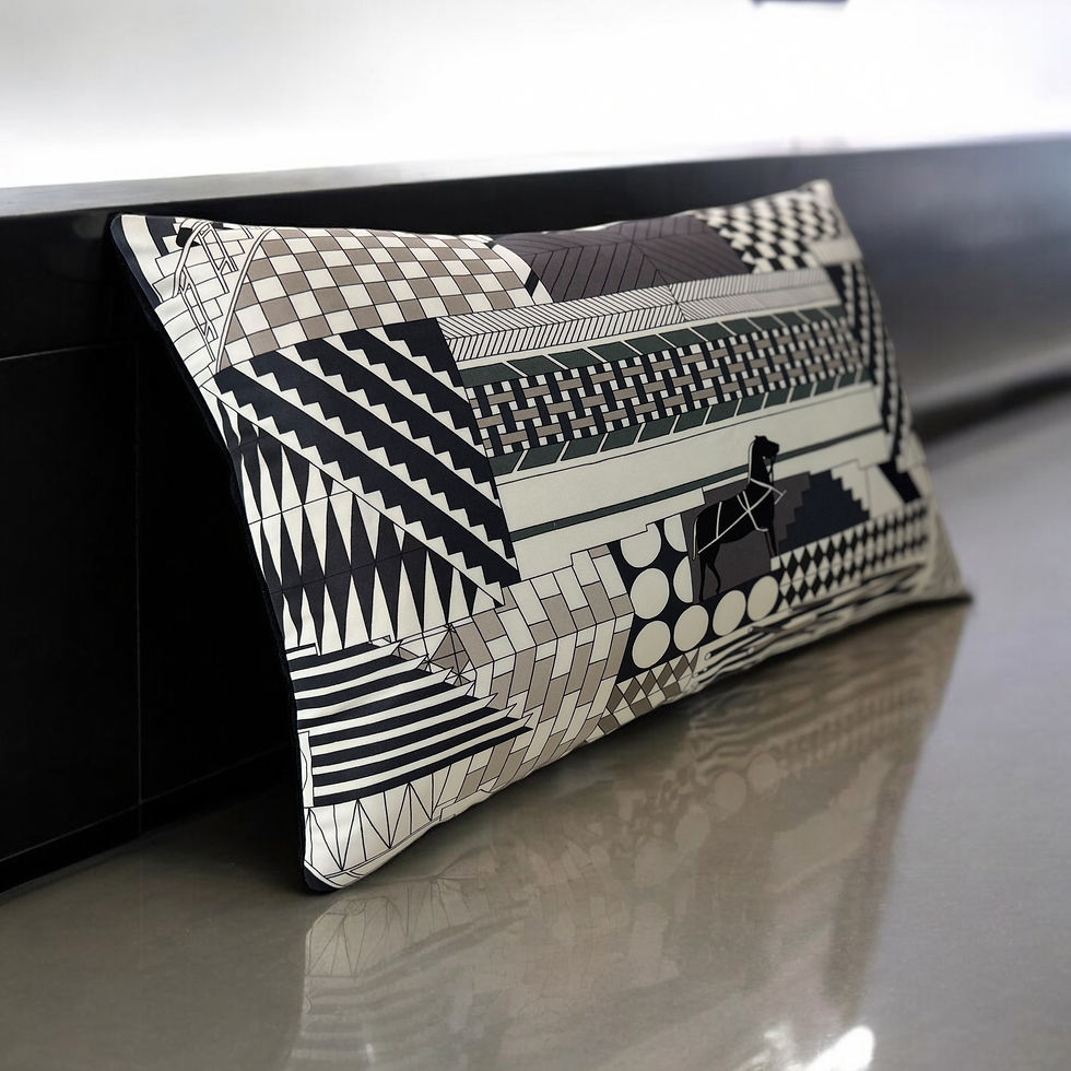 The Infinite Hermes, Loro Piana and Cashmere Lumbar Pillow