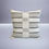 Thumbnail: Set of 2: Texture Grey and Ivory Square Pillow