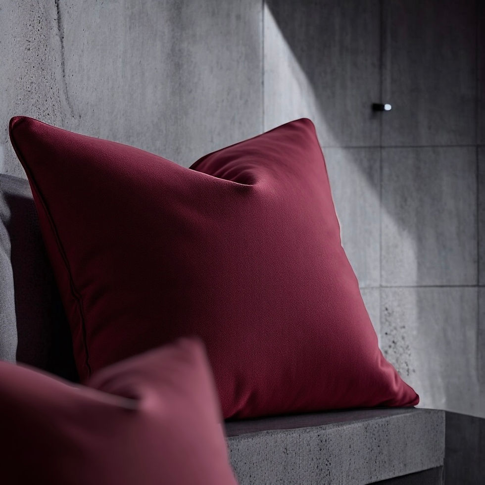 Burgundy Cashmere Pillow by Sohe Supply