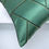 Thumbnail: Set of 2: Green Silk Embroidered Lumbar Pillow