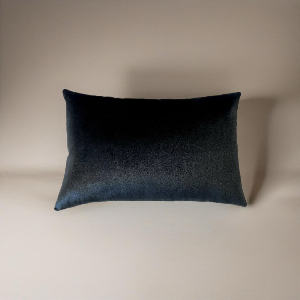 Sohe Studio velvet pillow - black, silver, taupe grey