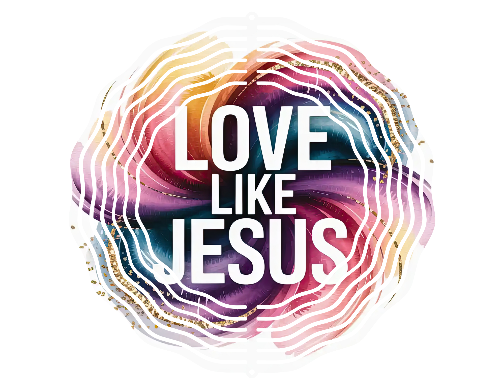 Love like Jesus 8" Outdoor Wind Spinner