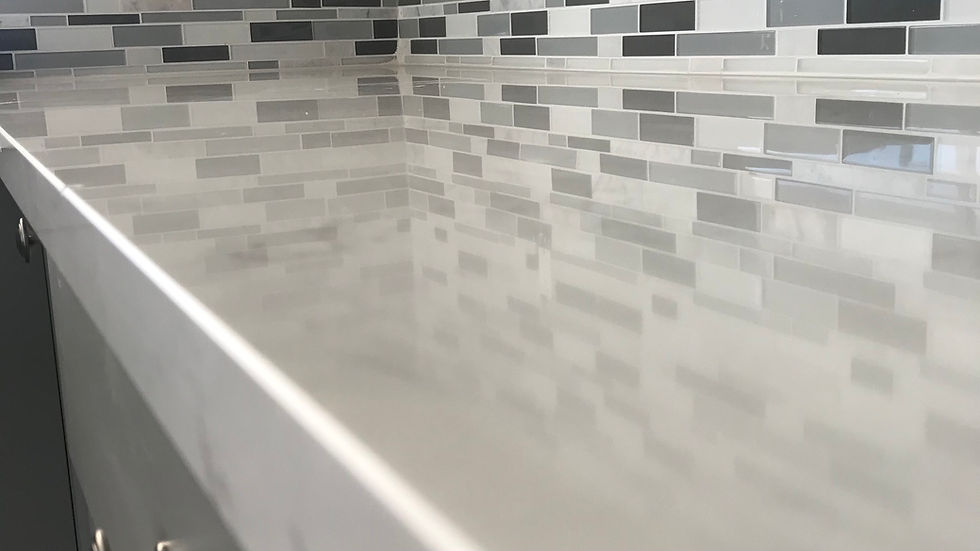 Sparkling Clean Counter cleaned during residential clean