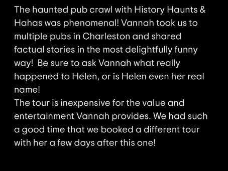 (TripAdvisor) 🍻 Suicide, Accident… or Something Else?…The Kind of Question That Stays With You After a Charleston Haunted Pub Crawl