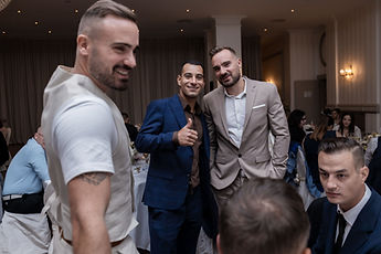 Guests standing in the room