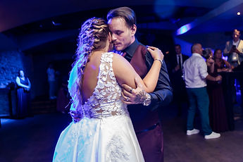 A dance for two under blue lights