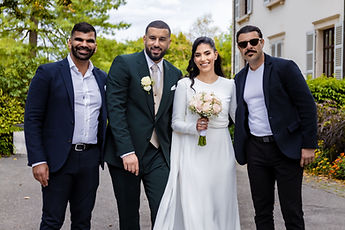 Leila and Marouan with three friends