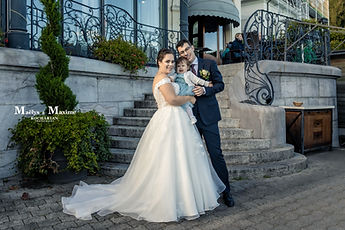 Maëlys and Maxime in front of the Casino de Morges