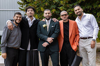 Marouan surrounded by his friends