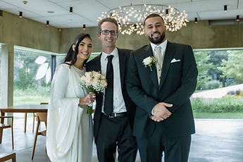 The couple with the registrar