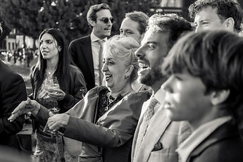 Guests, in black and white