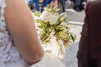 Detail: the bride's bouquet