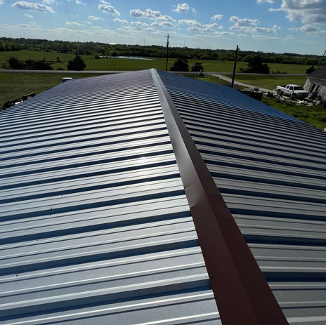 New roof after storm damage