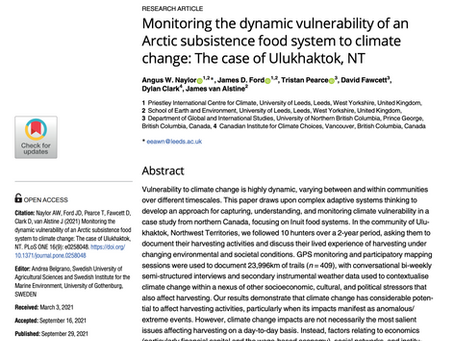 How Do Inuit Hunters Cope with Climate Risks in the Arctic?