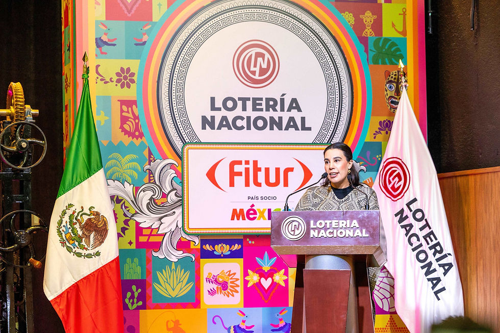 Celebra billete de lotería la participación de México como País Invitado en la Feria Internacional de Turismo (FITUR)