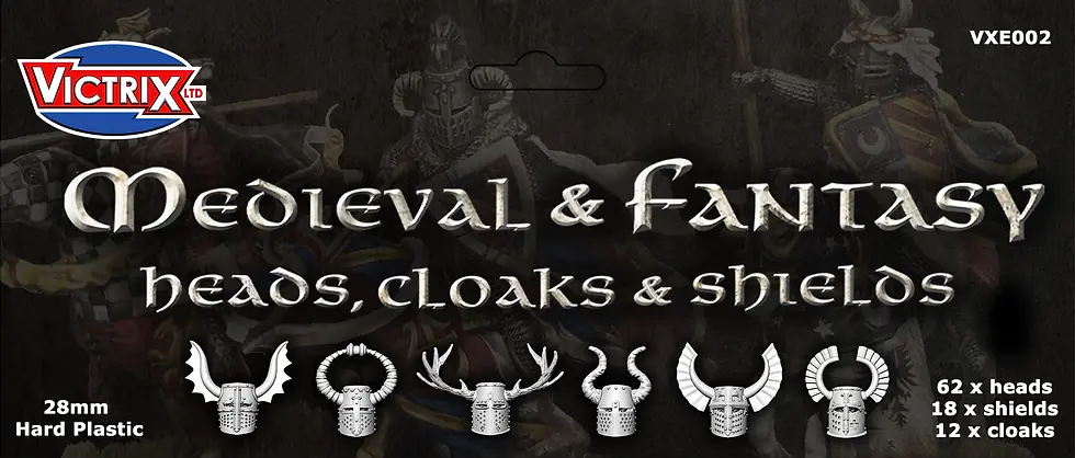 Thumbnail: Medieval & Fantasy Heads, Cloaks & Shields