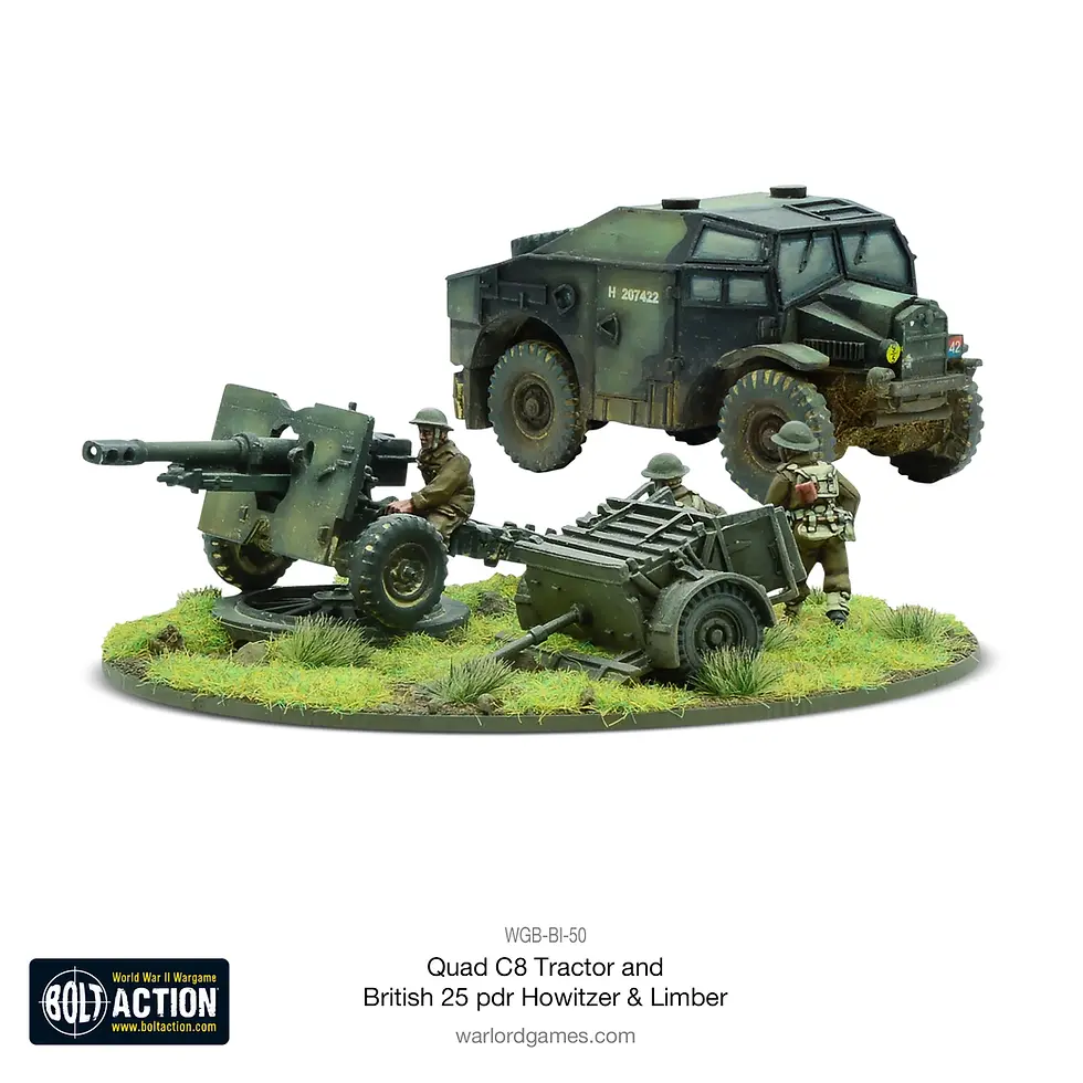 Thumbnail: Quad C8 Tractor And British 25 Pdr Howitzer & Limber