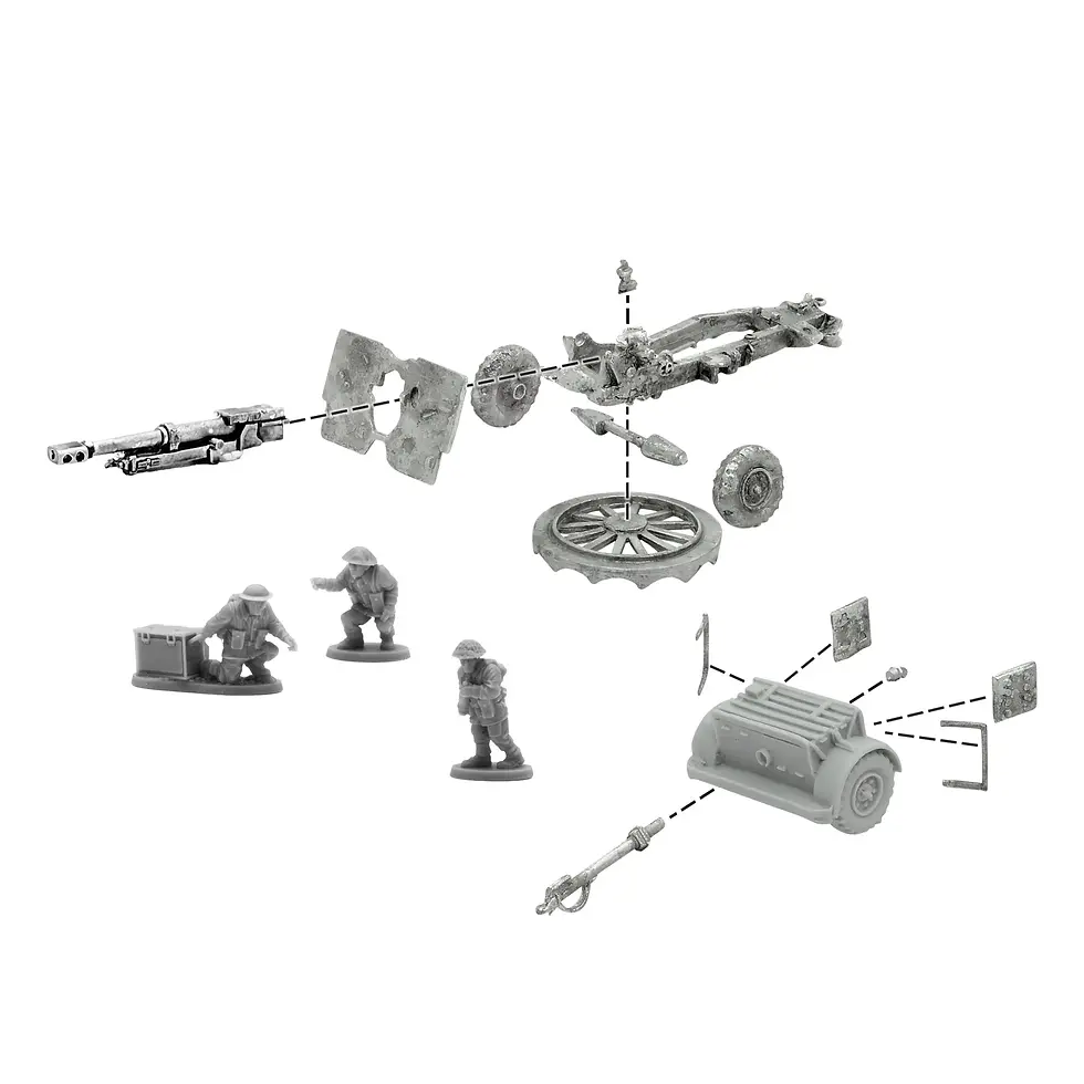 Thumbnail: 25-Pdr Light Howitzer with British Infantry (Winter) Crew