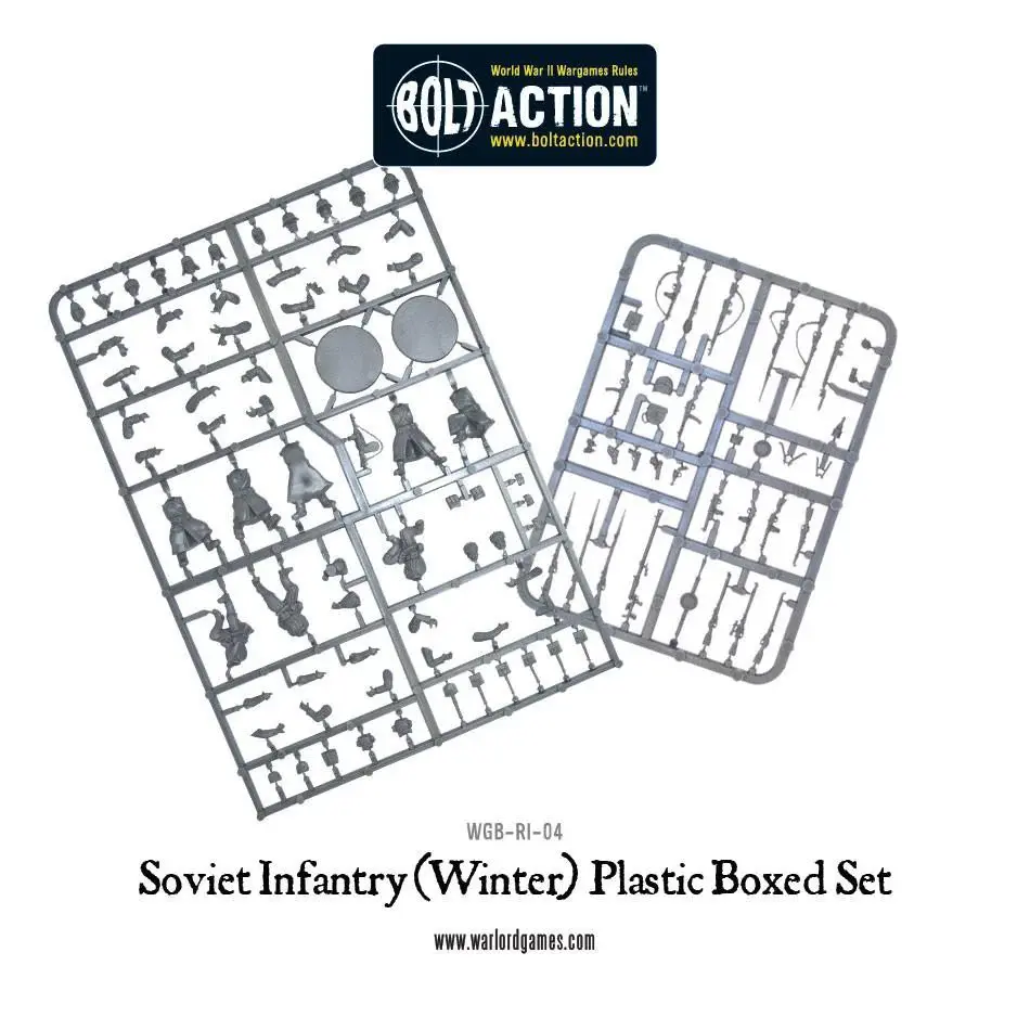 Thumbnail: Soviet Winter Infantry Plastic Box Set