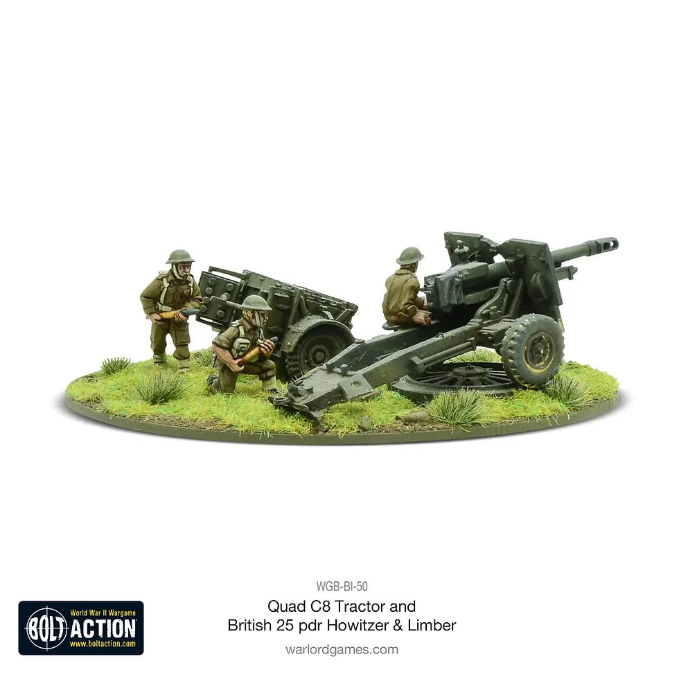 Thumbnail: Quad C8 Tractor And British 25 Pdr Howitzer & Limber