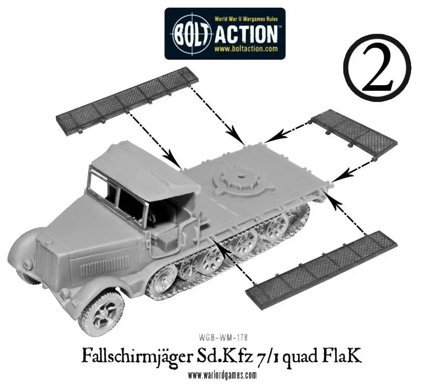 Thumbnail: Fallschirmjager Sd.Kfz 7/1 Quad FlaK