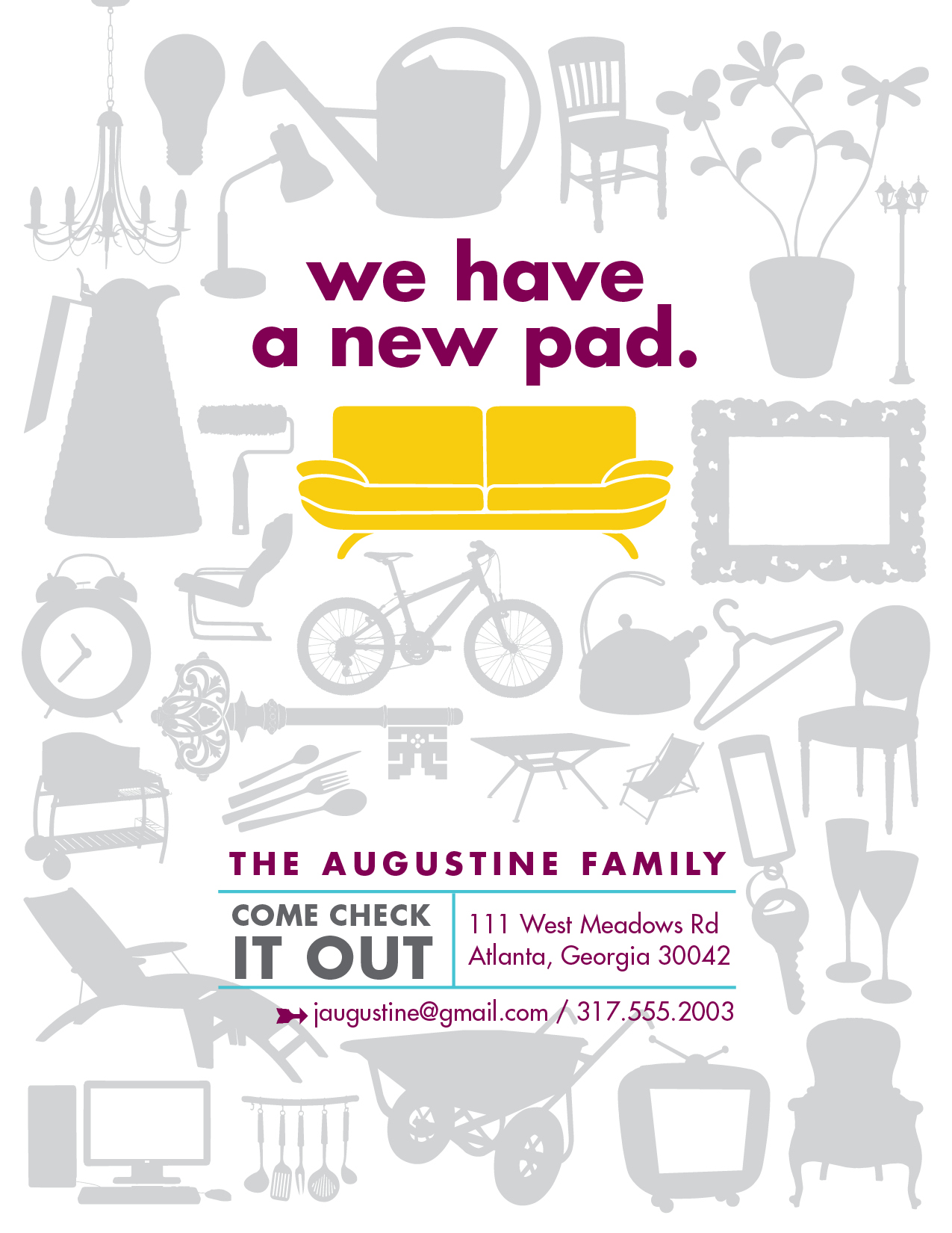 "New Pad" Moving Announcement