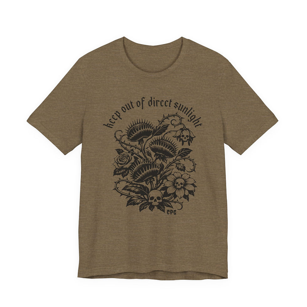 Thumbnail: Creepy Plant Girl T-Shirt – Keep Out of Direct Sunlight