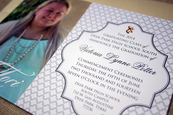 Contemporary Graduation Announcement