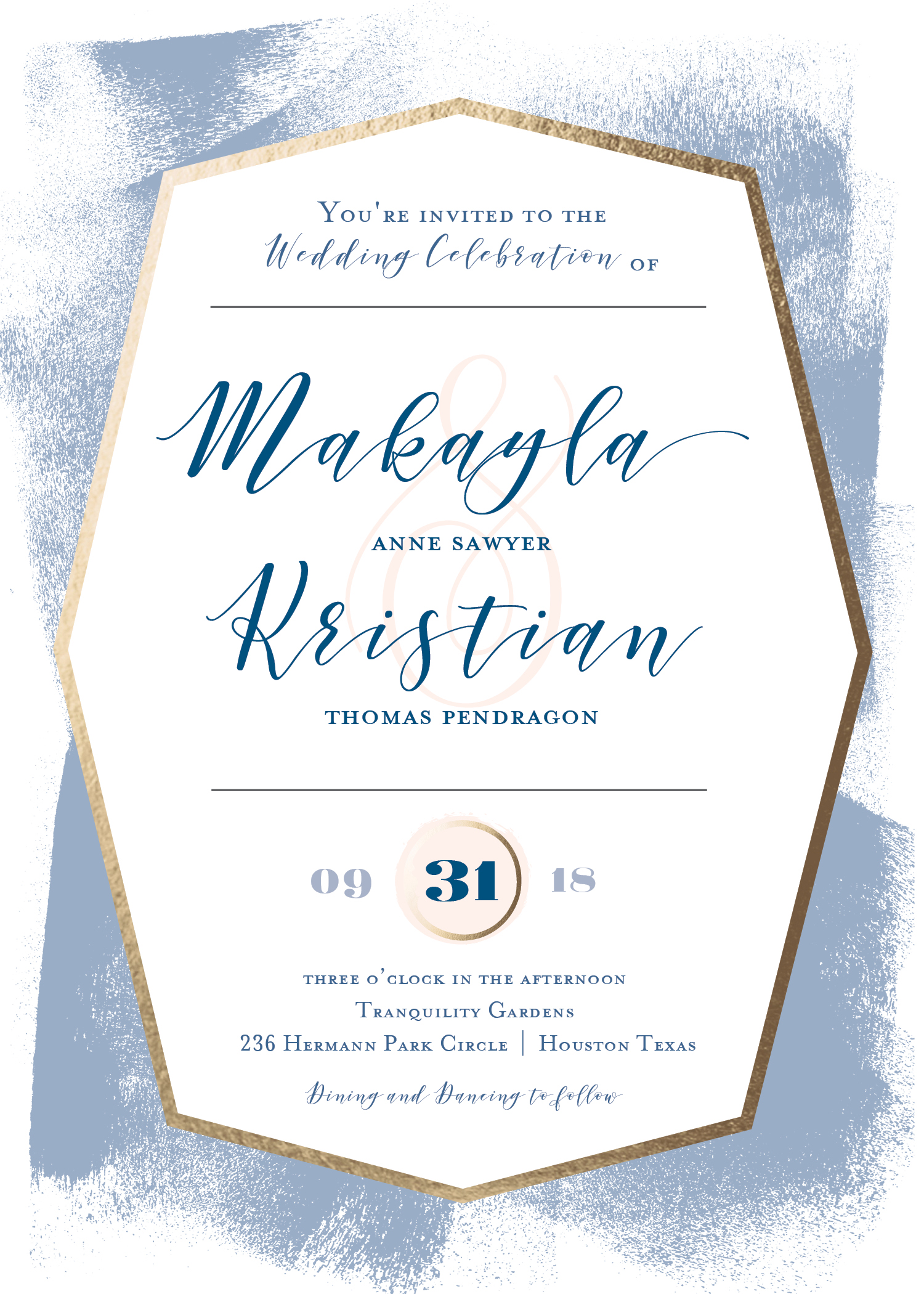 Gallery Gala Wedding Invitation