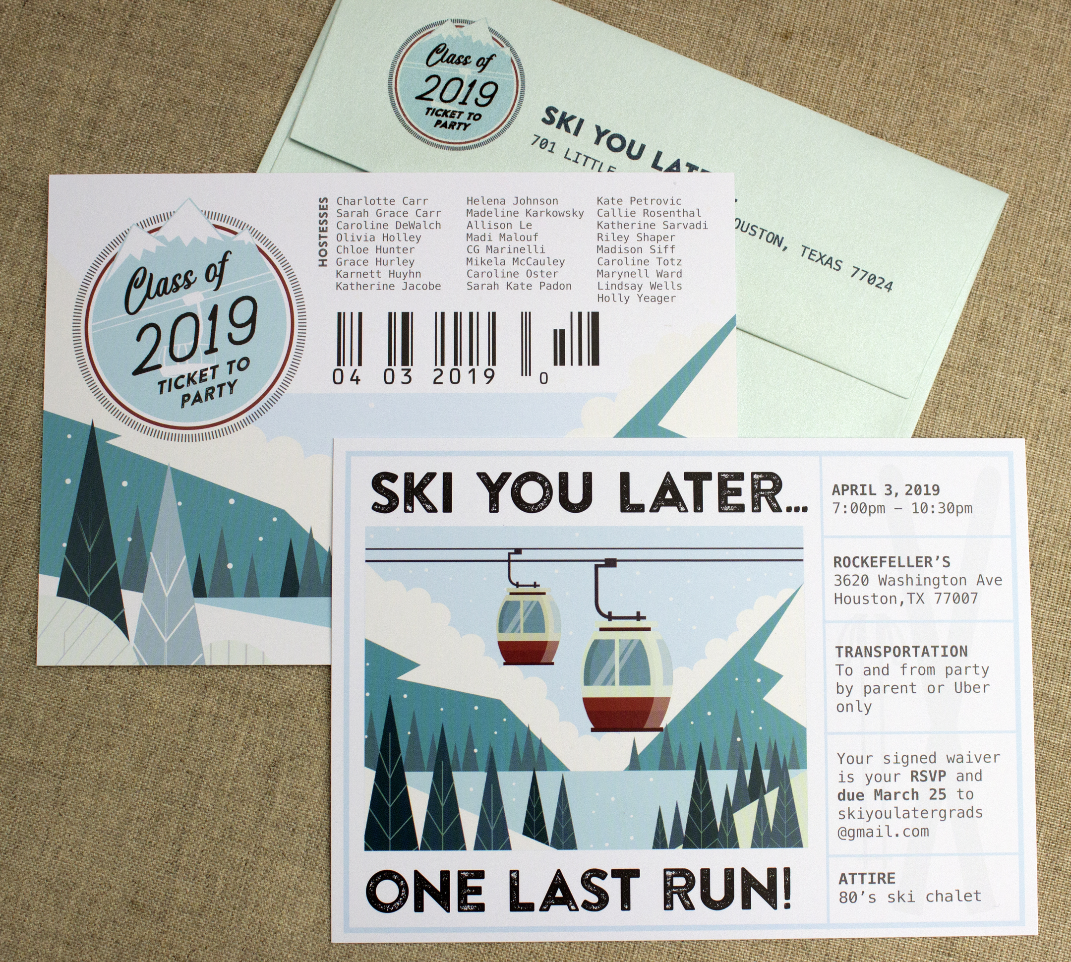 Graduation Party Ski Theme