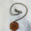 Thumbnail: Engraved leather monogram pendant