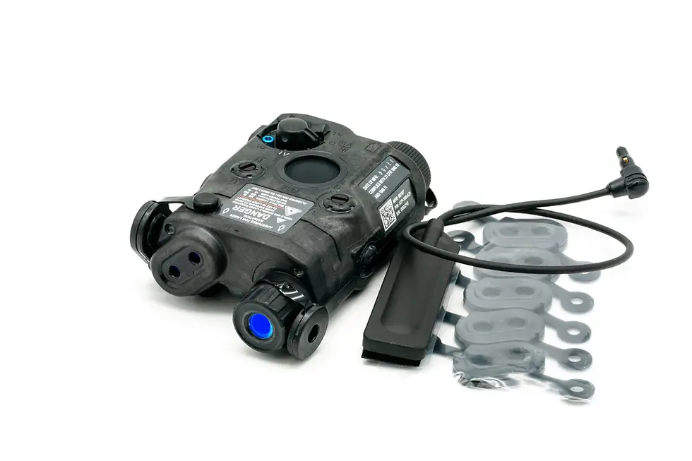 Thumbnail: L3Harris ATPIAL AN/PEQ-15 advanced aiming and illumination laser device for tactical and professional applications.