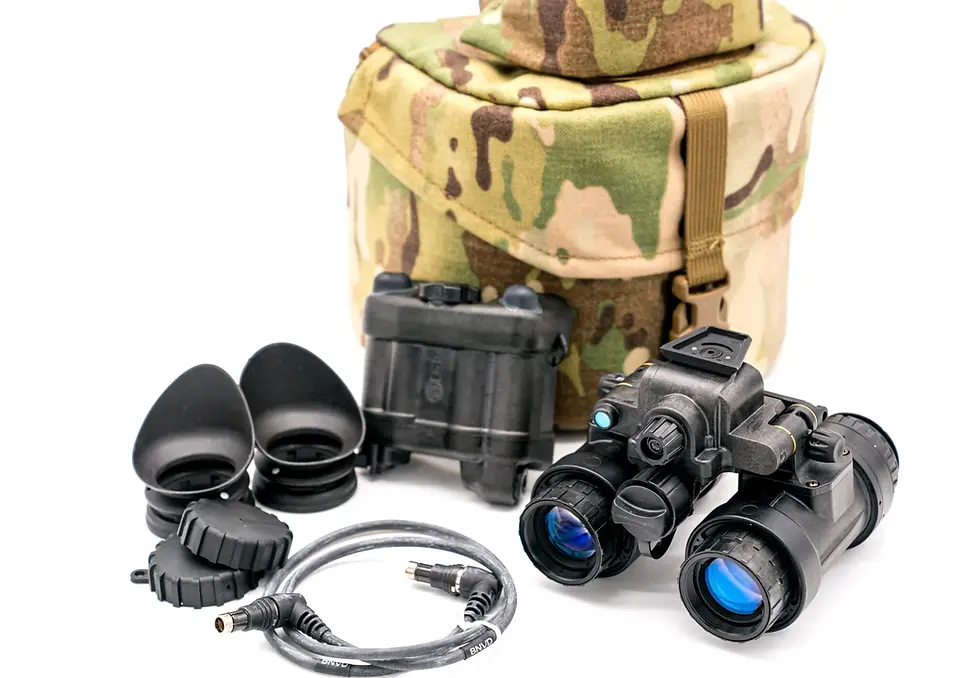 Thumbnail: L3Harris BNVD-1531 Night Vision Binoculars with dual-tube design, lightweight build, and advanced optics for tactical use.