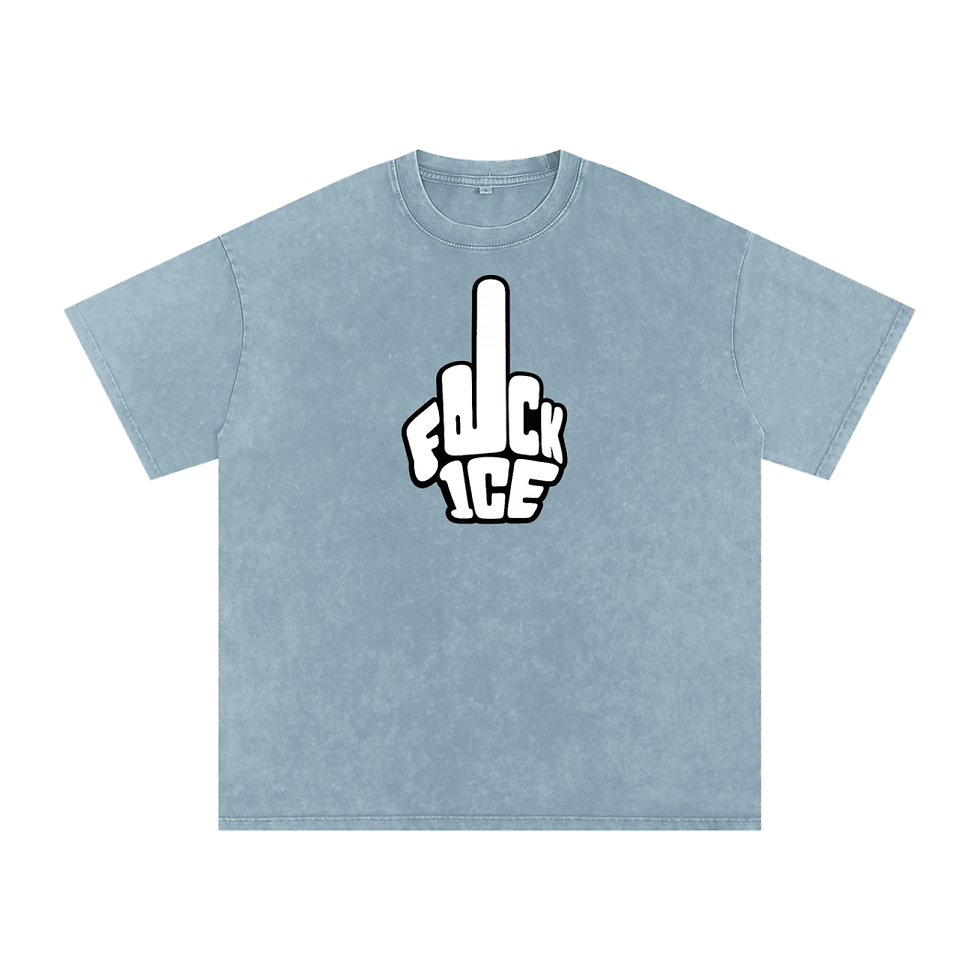 Thumbnail: FCK ICE Snow Washed Oversized Cotton T-Shirt