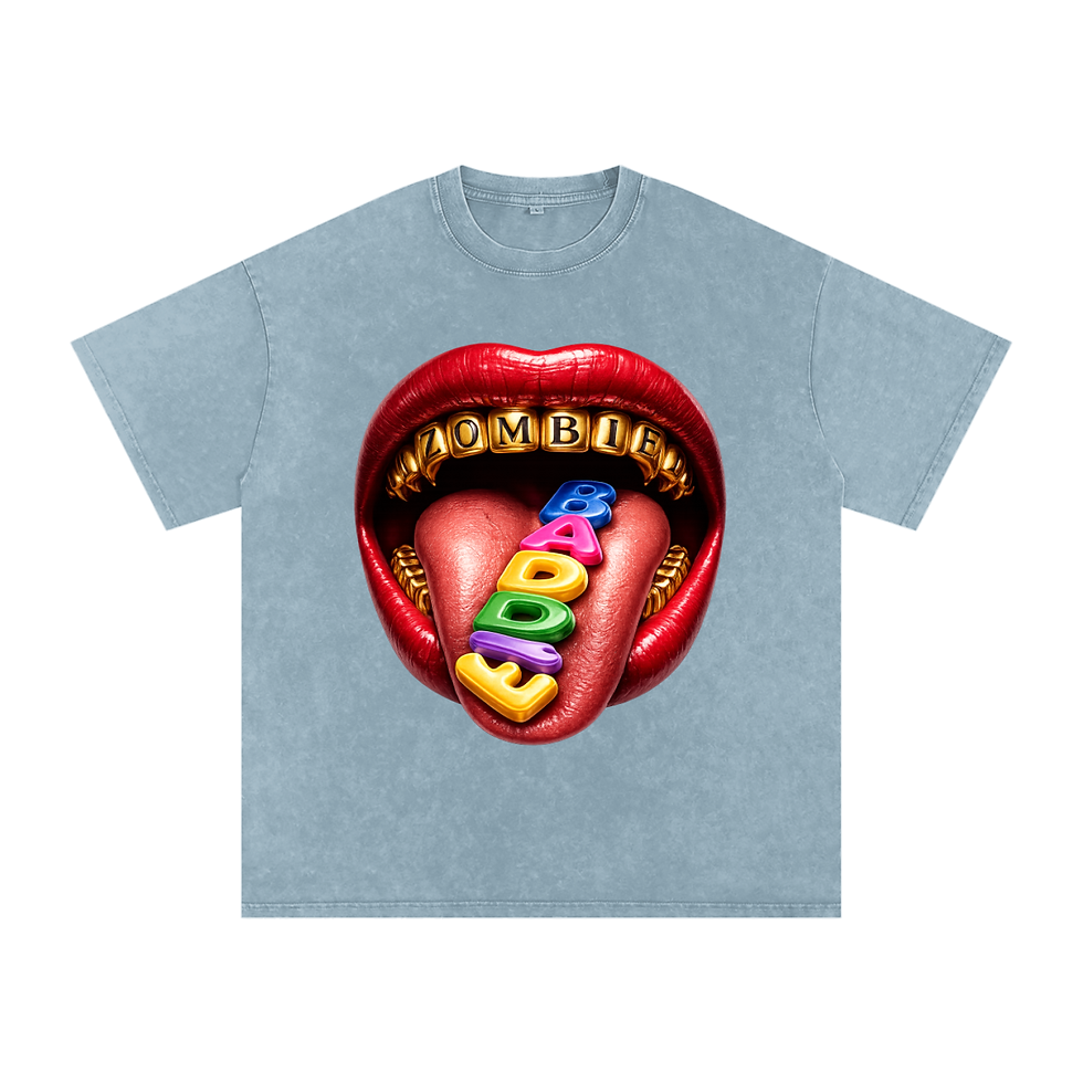 Thumbnail: Snow Washed Oversized BADDIE T-Shirt