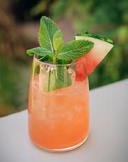 watermelon mint margarita, signature cocktails for weddings
