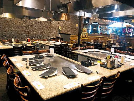 Tabi-ji spacious Teppanyaki Grills.